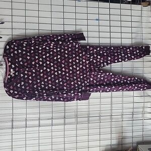 Secret Treasures Girls PJ'S Size M 8-10 Purple and Pink Hearts 💖